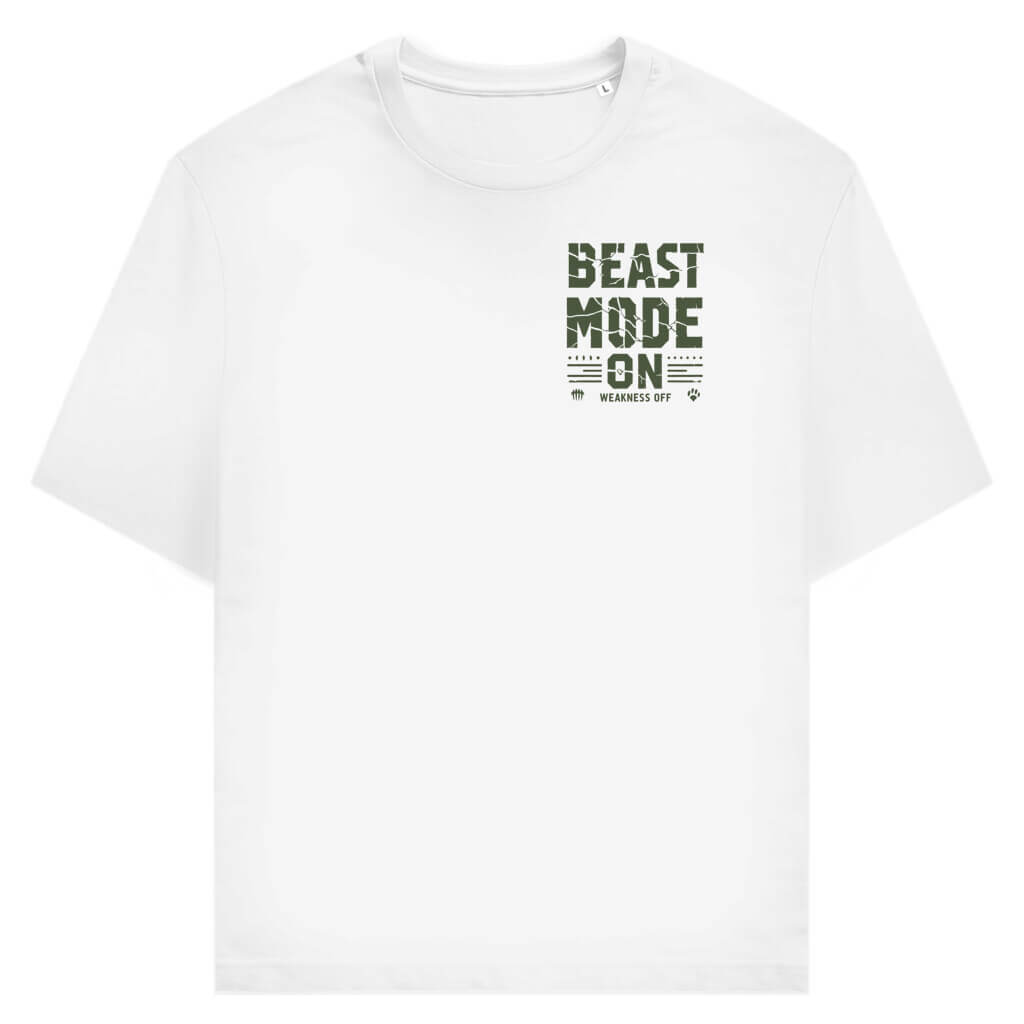 Frontansicht Weakness Off Daily T-Shirt White für Männer und Frauen